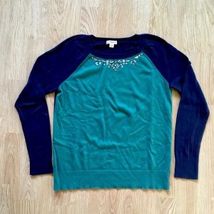 Merona jewel collar sweater